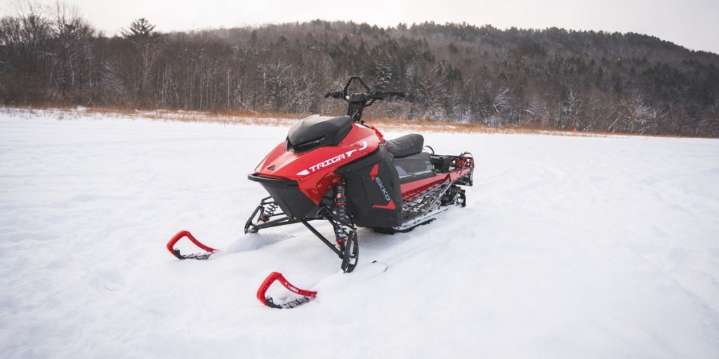 View Photos of the 2022 Taiga Nomad Electric Snowmobile