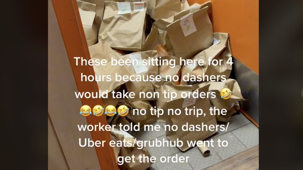 TikTok Shows What Happens When You Don't Tip Your DoorDasher