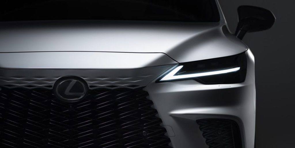 Here's a Look at the 2023 Lexus RX's Face ahead of May 31 Debut