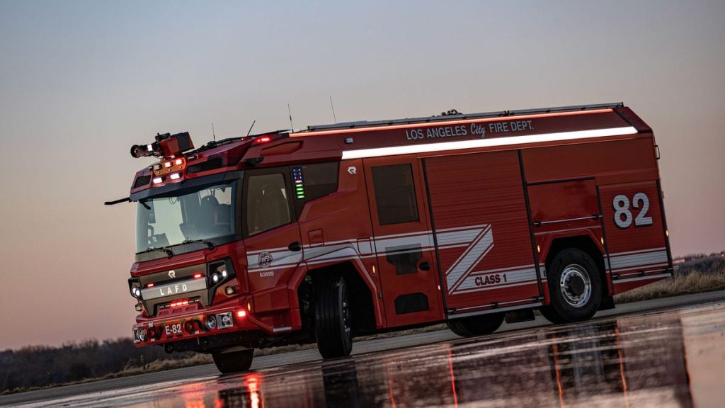 America's First Electric Fire Truck Joins the Los Angeles Fire Department