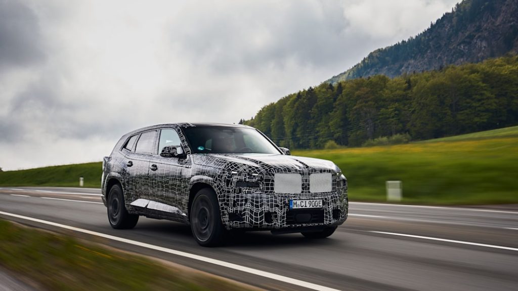 BMW XM production version appears in official spy shots
