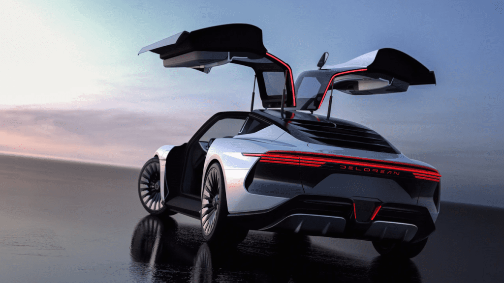 DeLorean Revealed Its Alpha5 Concept With Gullwing Doors