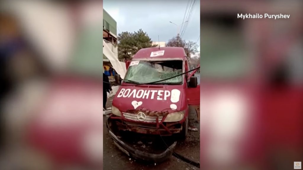 Man and his battered red van evacuated 200 people from Mariupol