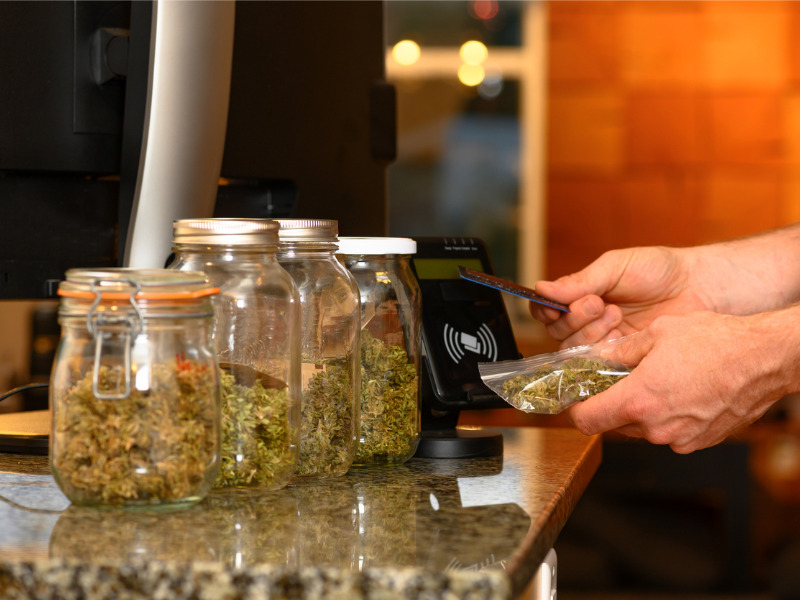 Purchasing cannabis with a credit card