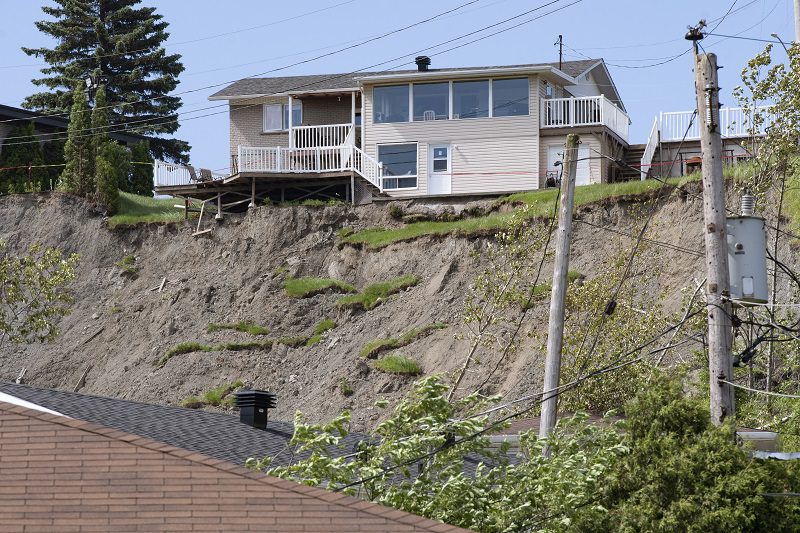 A landslide destroyed a house and forced evacuations in Saguenay, Que.