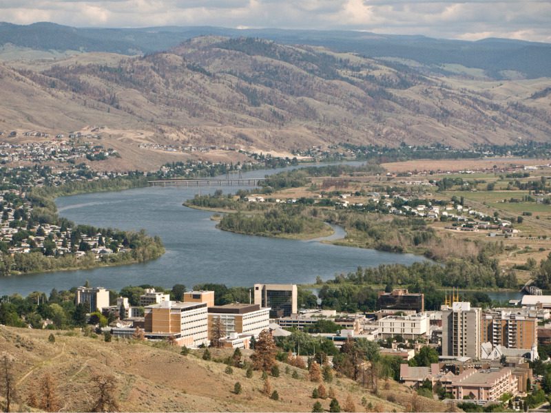 The North Thompson River in Kamloops, B.C.