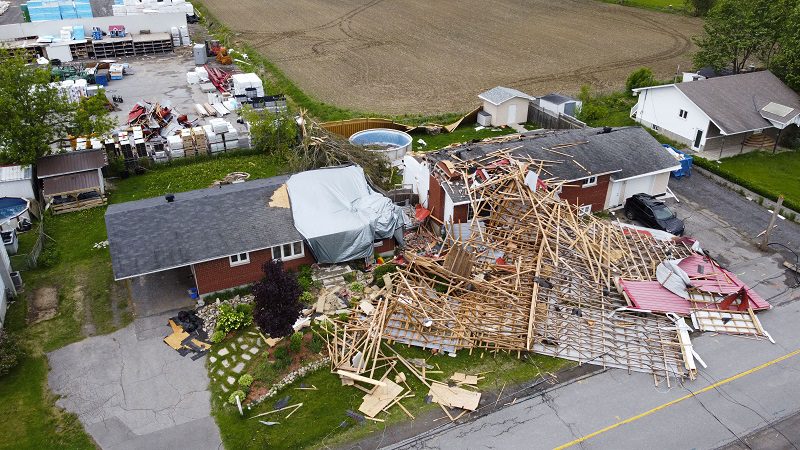 Damage from the May 21 derecho in Ontario