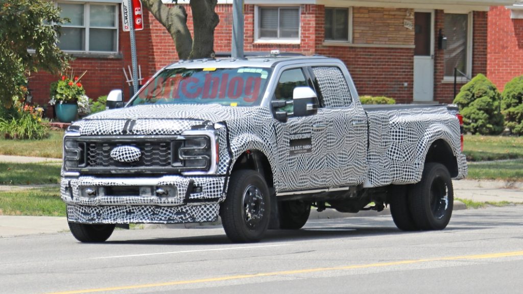 2023 Ford Super Duty spy photos reveal elaborate grille