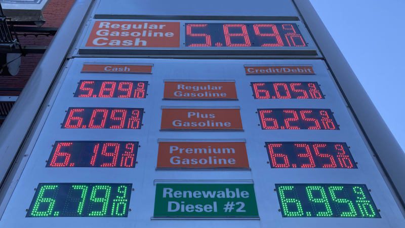 California gas price drops below $6 a gallon for first time since May