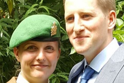 Work-life balance: Vickie Holmes left the Army in June 2020 to work at RSA