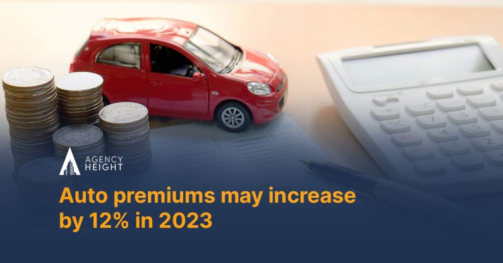 Auto premiums may increase by 12% in 2023