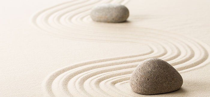Sand garden portraying calmness for Quotacy blog How Does Anxiety Affect Buying Life Insurance