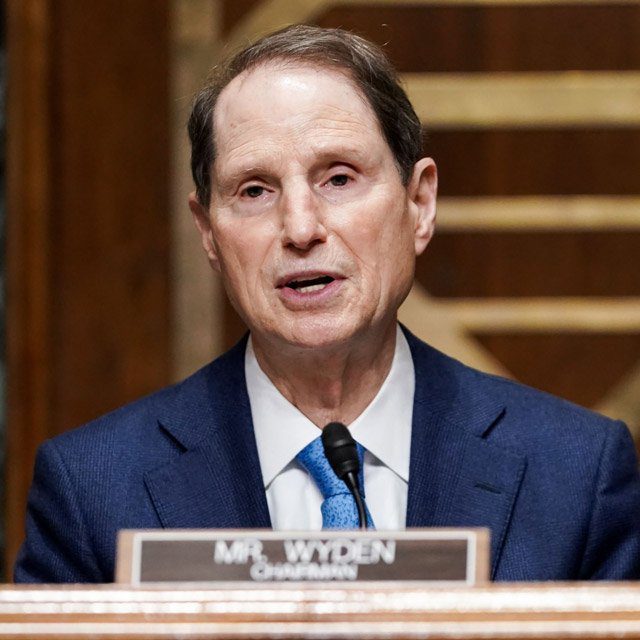 Senate Finance Committee Chairman Ron Wyden.