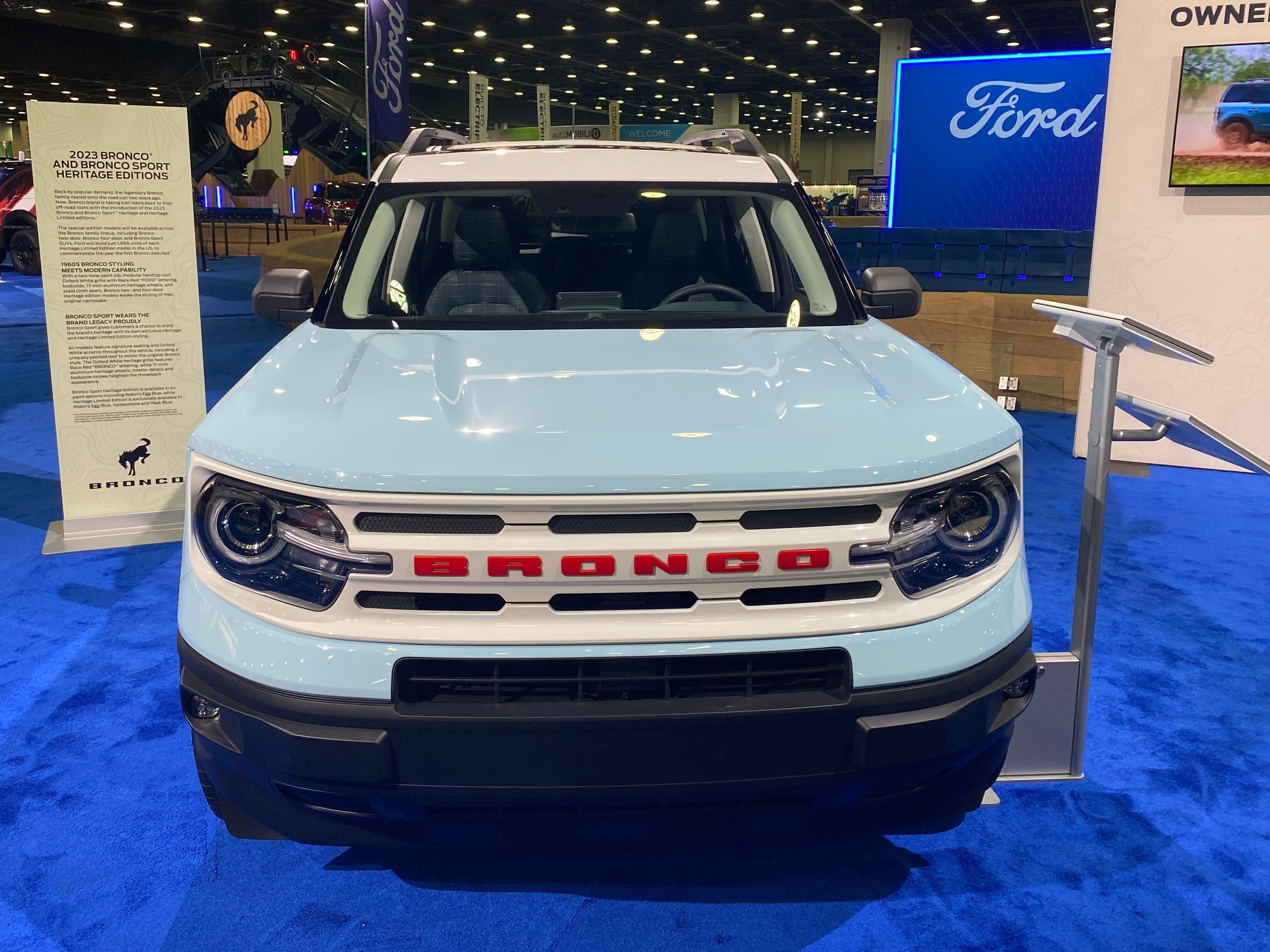 2023 Ford Bronco Sport Heritage Edition at the Detroit Auto Show