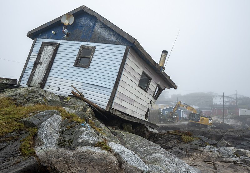 Workers cleaning up devastation from Hurricane Fiona