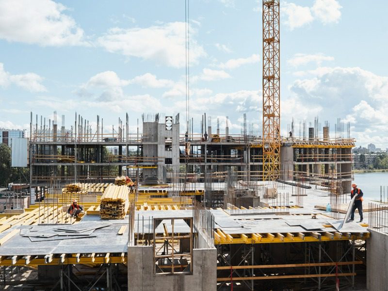 Construction sites are coping with higher materials costs