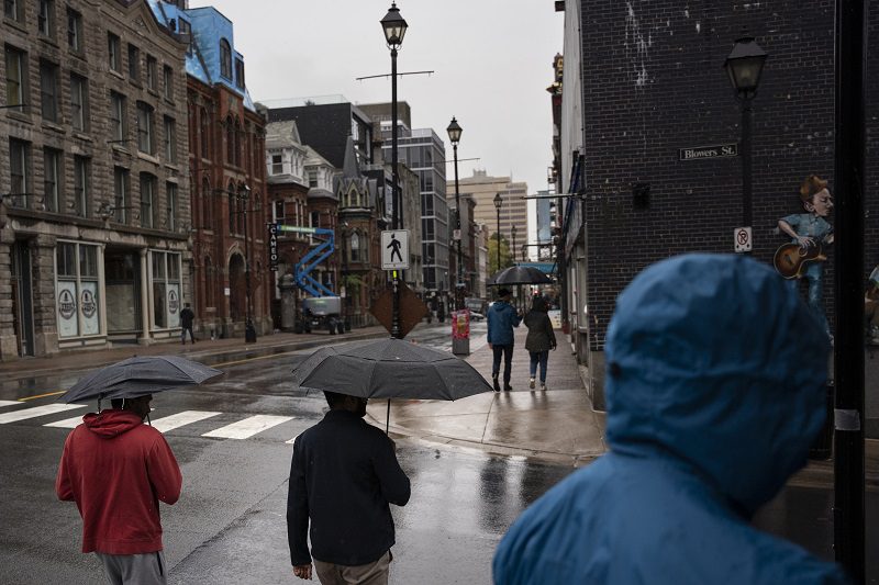 Heavy rain in Halifax ahead of Hurricane Fiona's landfall