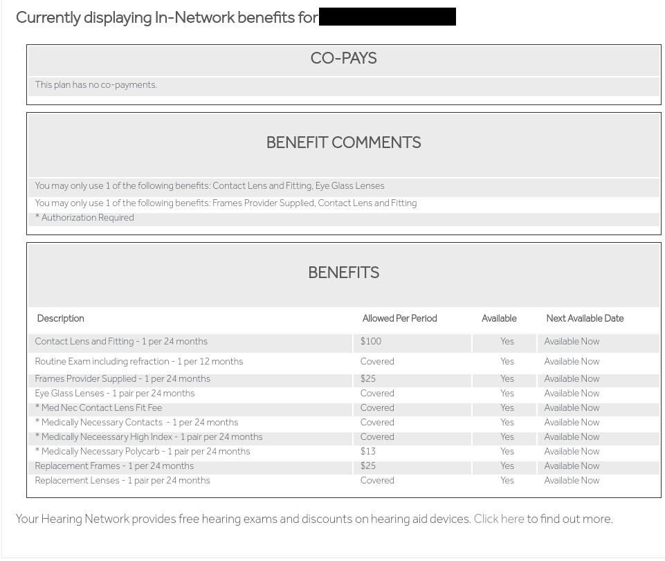 Medicaid vision provider denying 1-800 Contacts reimbursement