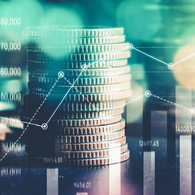 Finance and money technology background concept of business prosperity and asset management