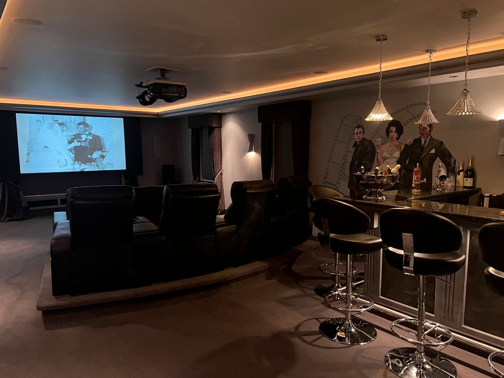 a cinema in someone's house
