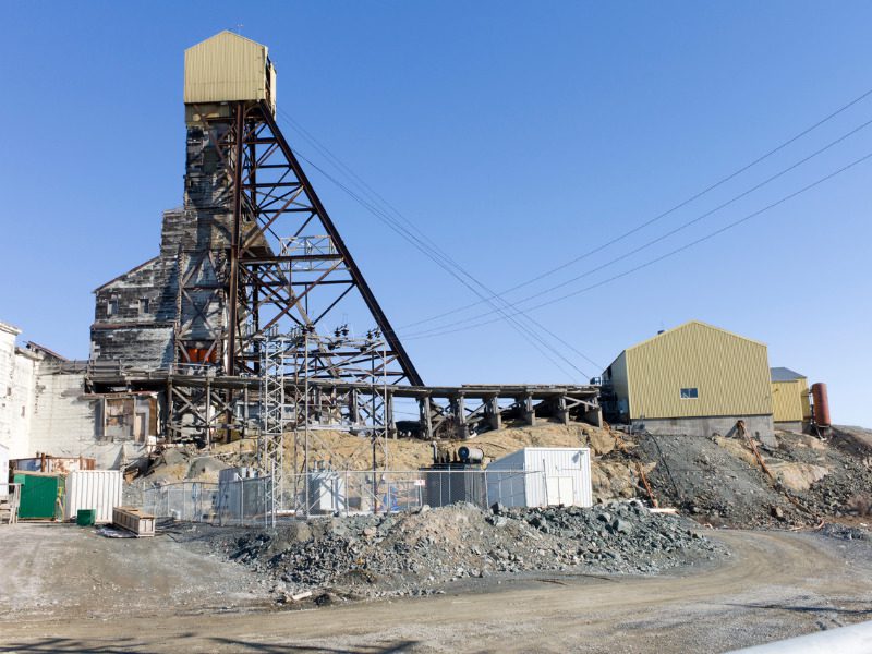 The abandoned Giant Mine in Yellowknife, NWT