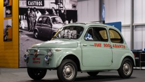 Classic Fiat 500 Abarth, a one-of-a-kind creation, goes on show in Milan