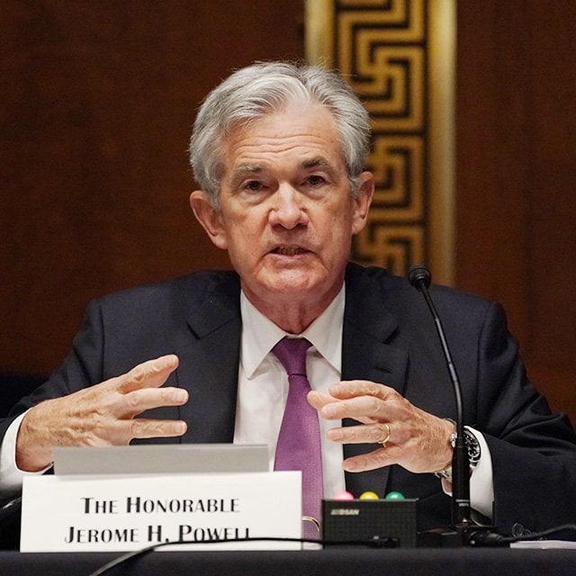 Bloomberg photo of Fed chair Jerome Powell
