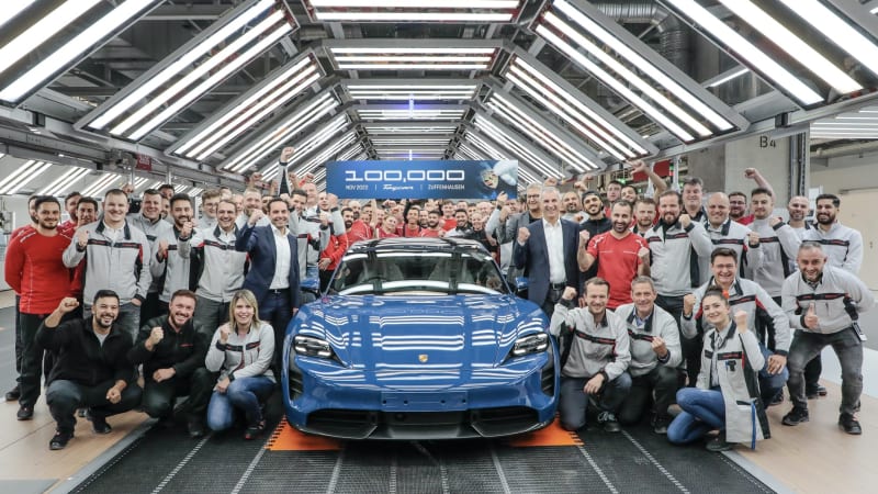 Porsche Taycan celebrates mileage and production milestones