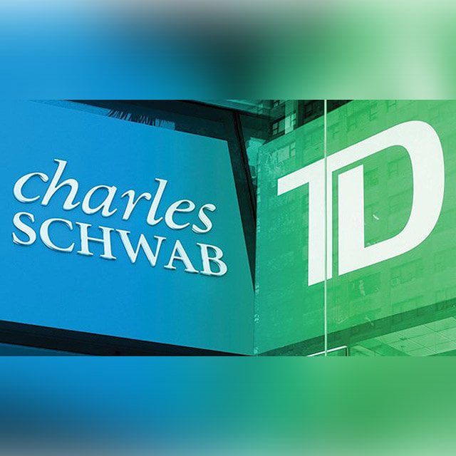 Charles Schwab and TD Ameritrade signs