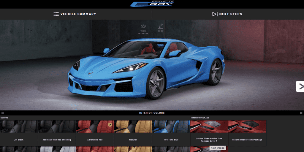 2024 Corvette E-Ray Configurator Leaks, Revealing the Hybrid C8 Early