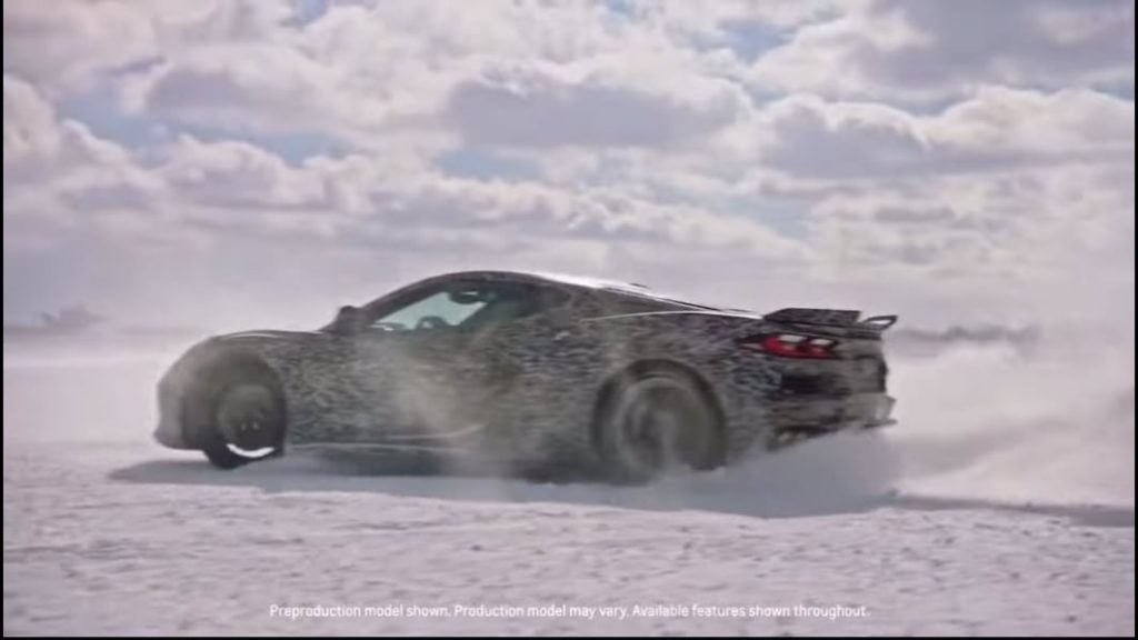 AWD Chevy Corvette E-Ray enjoys a bit more recess in the snow