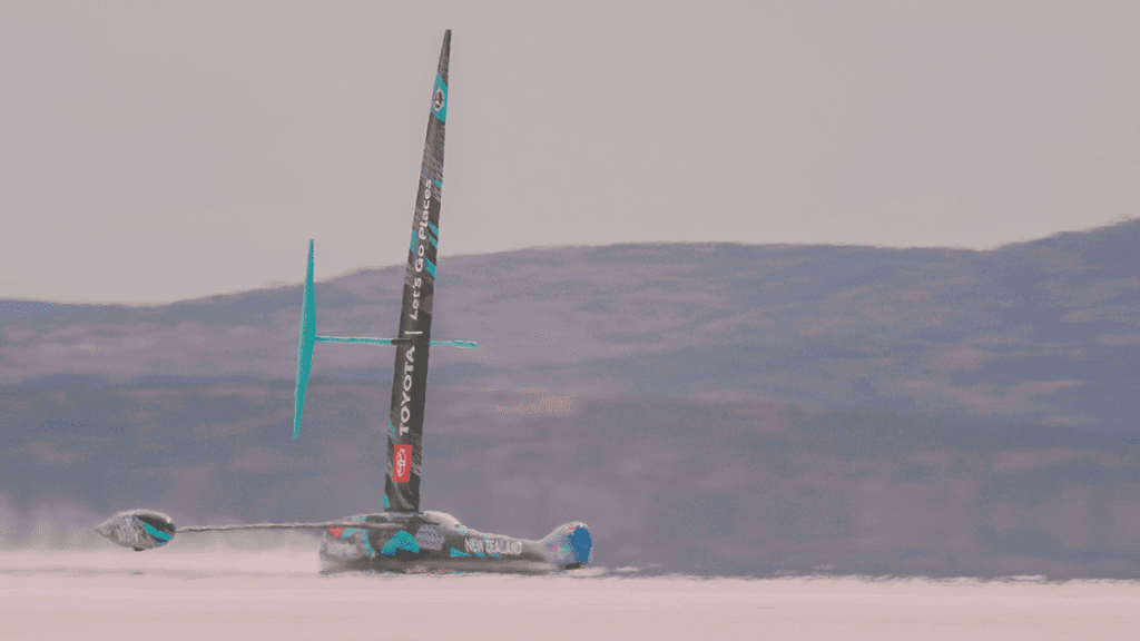 America's Cup Land Yacht Sails to Break Wind-Powered Land Speed Record