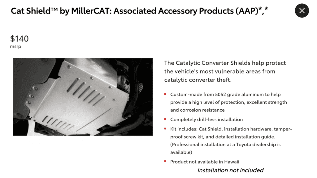 The 2023 Toyota Prius Can Be Ordered With a Catalytic Converter Shield