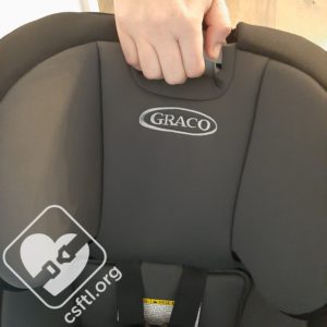 Graco SlimFit3 LX harness height adjustment