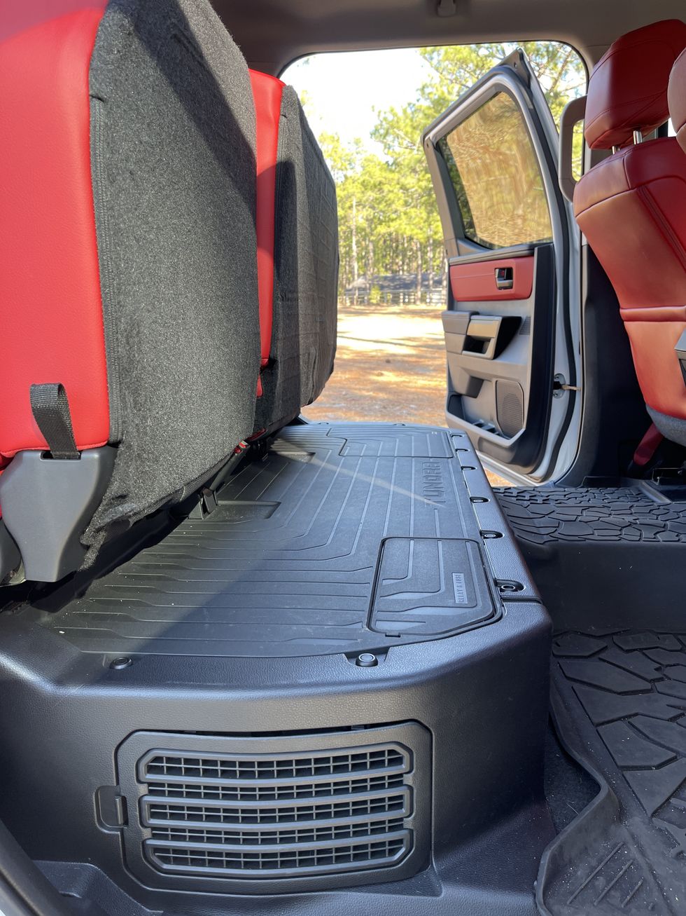 2022 tundra rear seat folded up