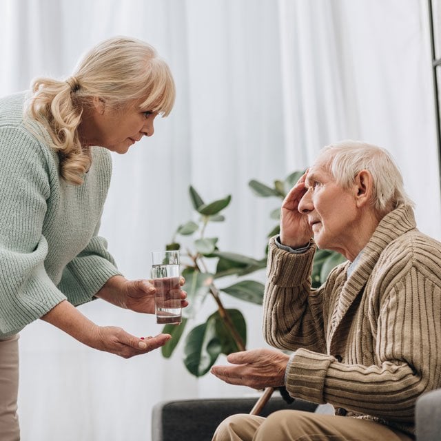 Man in nursing home