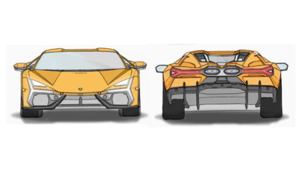 Lamborghini's upcoming V12 hybrid leaked in patent images