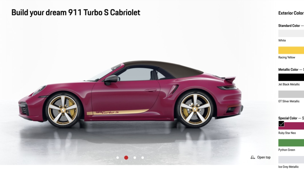 Porsche gives its configurator a facelift, so go try it out