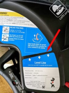 Safety 1st onBoard recline angle indicator