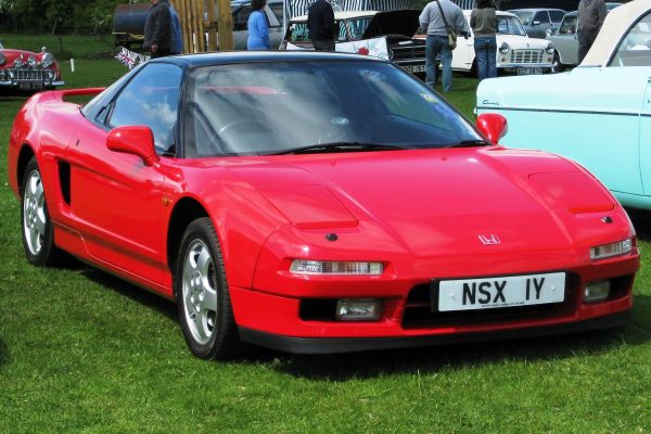 Red Honda NSX at an event
