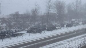 Snow Storm Causes 150-Car Pileup in Michigan