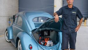 Meet some of the 'hot rodders' making classic gas-powered cars run on electricity