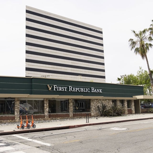 A First Republic Bank branch in Santa Monica, California