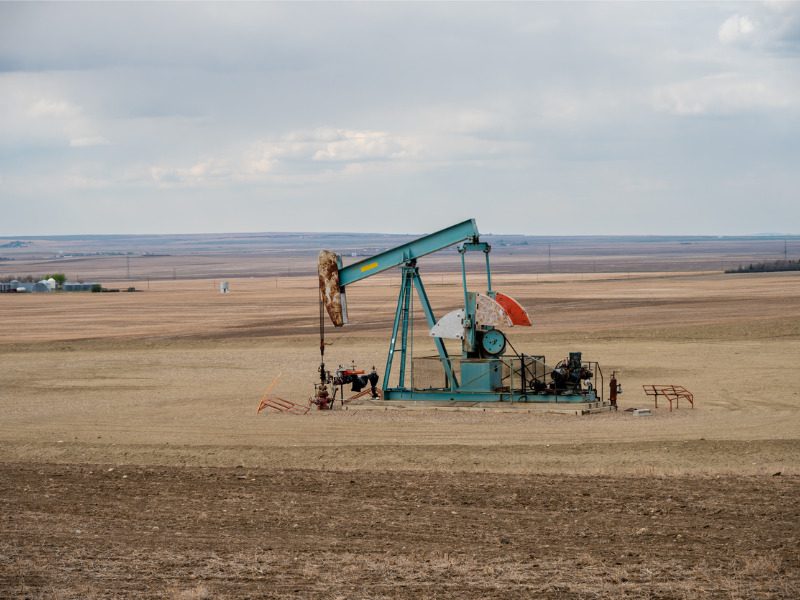 Oil pumpjack in Alberta