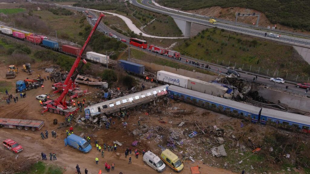 Passenger Train and Freight Train Collide Head-On in Greece, At Least 36 Killed