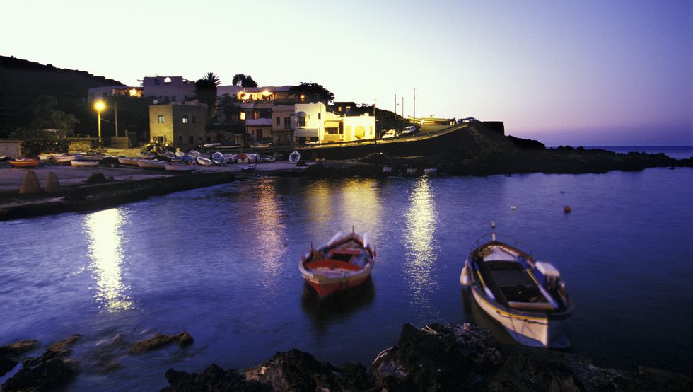 italy, sicily, pantelleria island gadir, the port