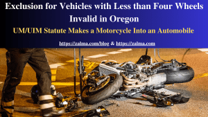 Exclusion for Vehicles with Less than Four Wheels Invalid in Oregon