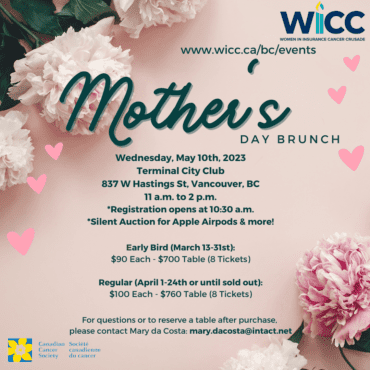 WICC BC Mother’s Day Brunch, Vancouver, BC