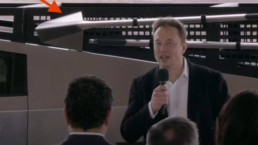 Elon Musk teases a Tesla Cybertruck tool rack with futuristic shovels
