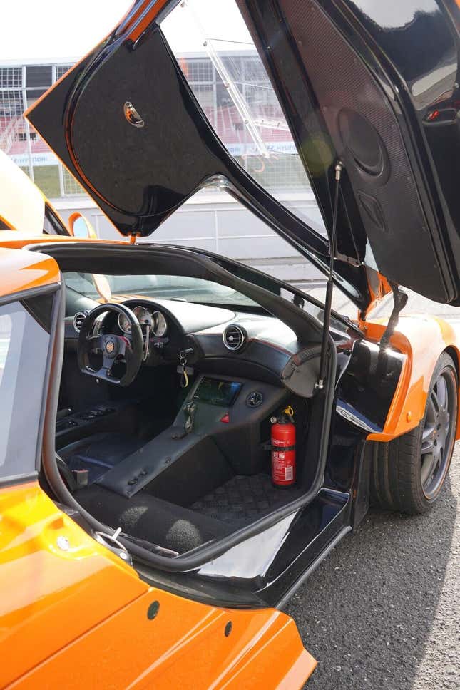 Porsche Boxster-based McLaren F1 LM replica interior view.